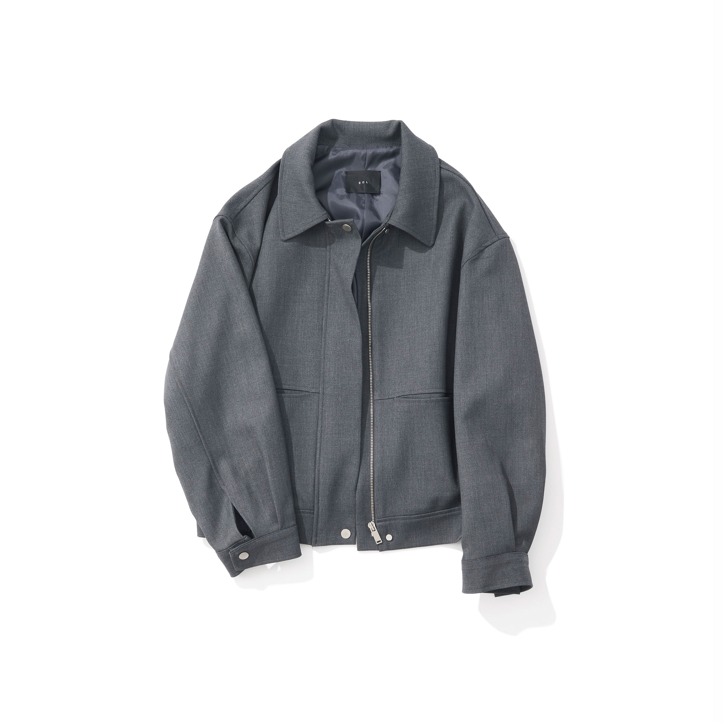 SOL ソル /ジップアップブルゾン(charcoal gray)|Outer|Kyoko SOL ソル /ジップアップブルゾン(charcoal gray)|Outer|Kyoko
