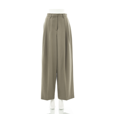 SOLソル ／2タックパンツ (khaki）｜Pants｜Kyoko Kikuchi's
