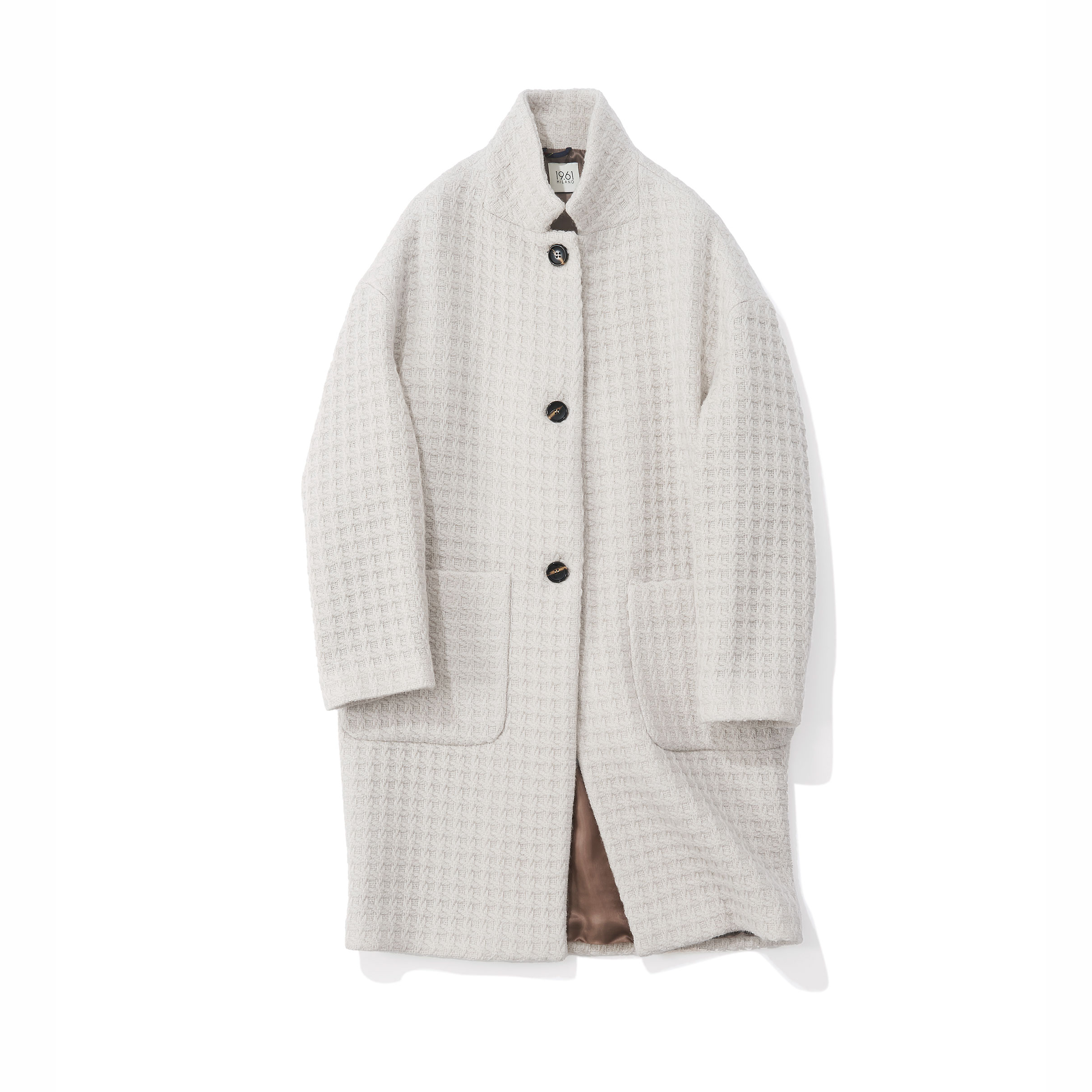 菊池京子✖️ロンハーマン　コラボ　コート 19.61MILANO 19.61ミラノ／ワッフルウールコート（mastice)｜Outer