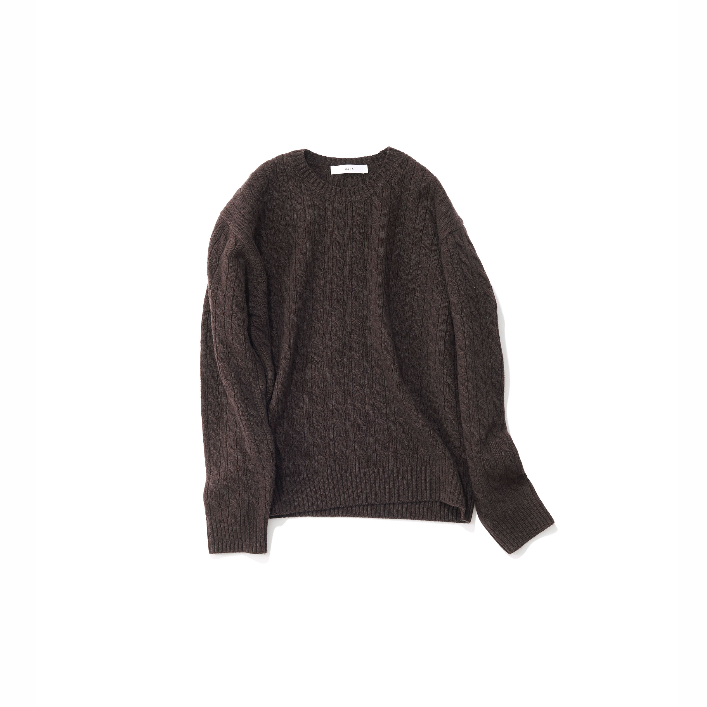 MAHA マハ ／ケーブルニット（bitter brown)｜Tops｜Kyoko Kikuchi's