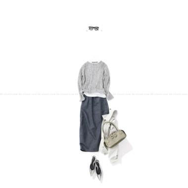 MAHA マハ ／ボックススカート（shadow navy)｜Skirt｜Kyoko Kikuchi's