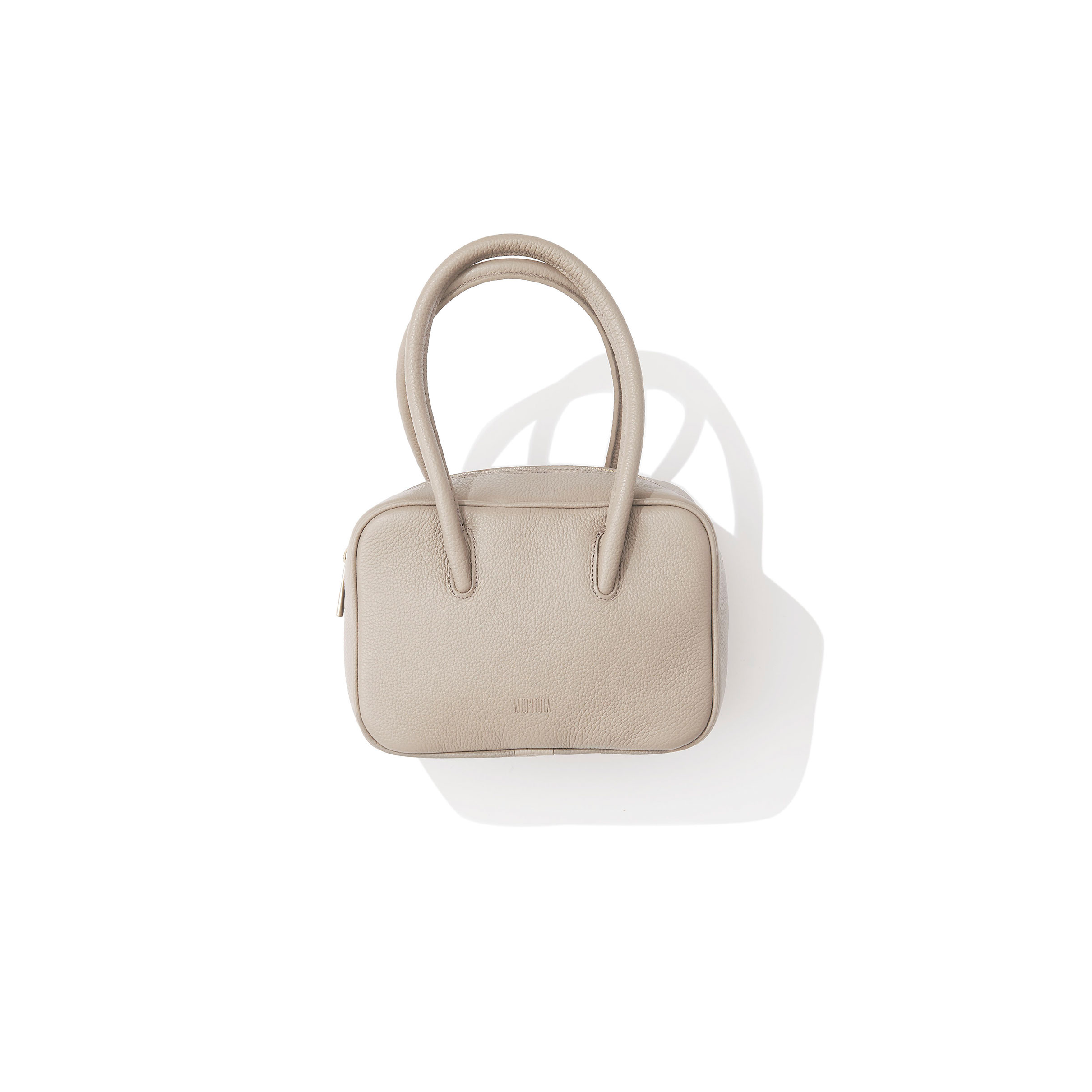 MOFIORA（モフィオラ）／レザーミニボストン（greige)｜Bag
