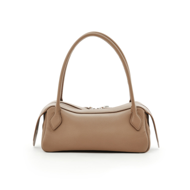 MINOBOSSI ミノボッシ／ANNAカーフレザーボストンバッグ（camel beige
