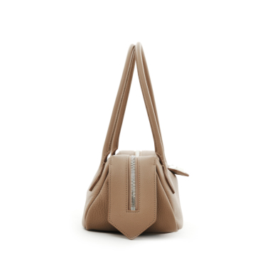 MINOBOSSI ミノボッシ／ANNAカーフレザーボストンバッグ（camel beige