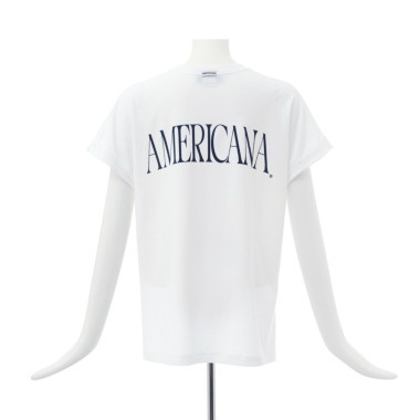 American アメリカーナ　americana バックプリントＴシャツ Americana アメリカーナ/バックプリントロゴTシャツ（white)｜Tops