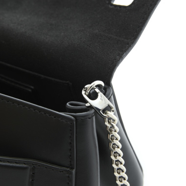 ORCIaNI/オルチアーニ イタリア製ブラックカーフレザー スリムショルダー ORCIANIオルチアーニ／チェーンバッグ(NERO)｜Bag｜Kyoko Kikuchi's