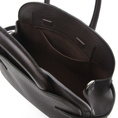 ORCIANIオルチアーニ／Auraレザーハンドバッグ（chocolate)｜Bag