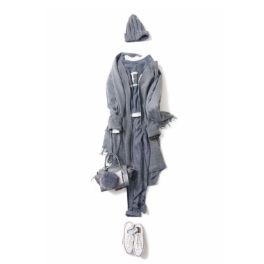 REGINAレジーナ／リブニットキャップ（GRAY）｜Hat｜Kyoko