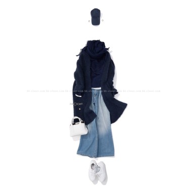 BLUi ブルーイ／トライアングルストール（NAVY）｜Stole｜Kyoko