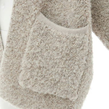 菊池京子Sonni d'oro! ベージュブークレノーカラージャケットkkclo sonnidoroソニードーロ / ブークレージャケット（beige）｜Outer