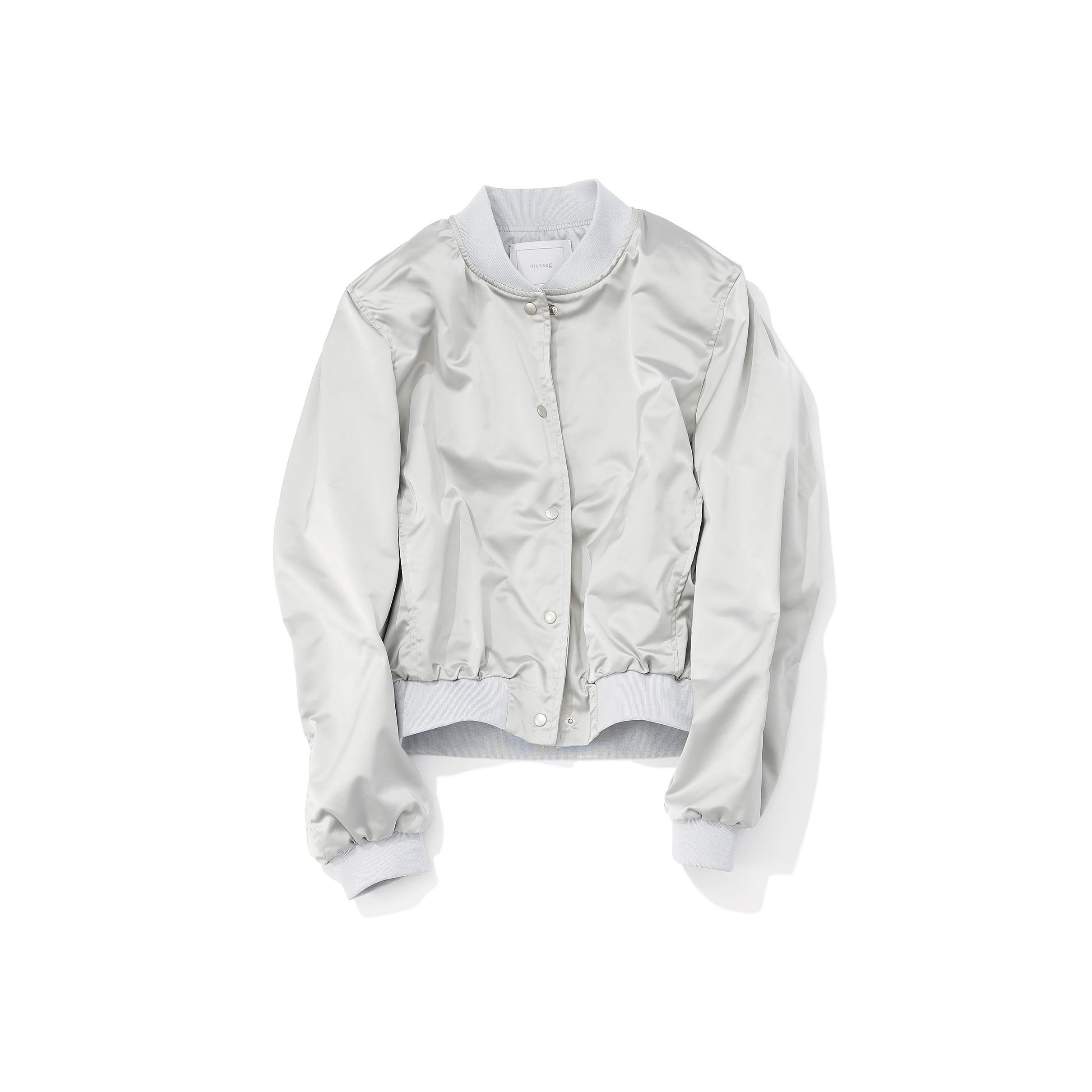 musaeg ムサグ /シャイニーブルゾン（silver gray）｜Outer