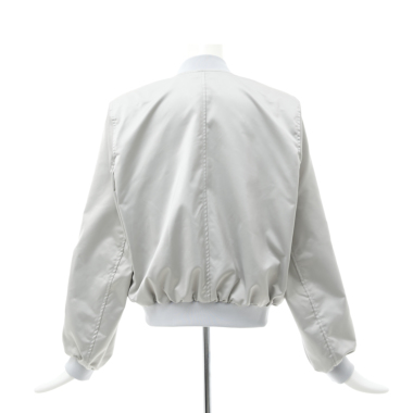 musaeg ムサグ /シャイニーブルゾン（silver gray）｜Outer